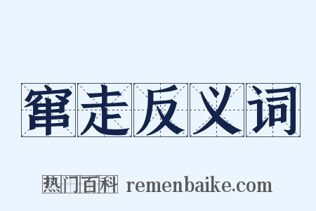 窜走反义词是什么意思的图片